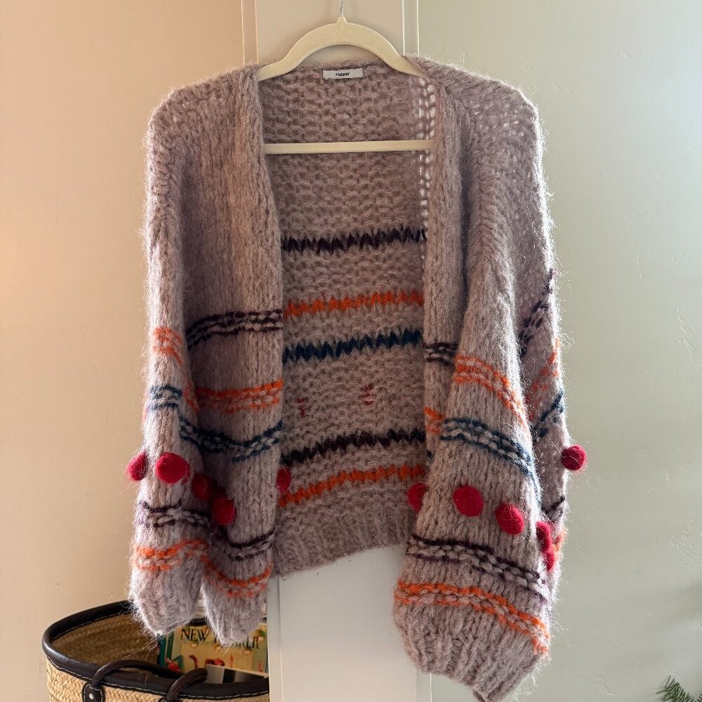 Maiami Alpaca Big Bomber Bobbles Cardigan - Picture 2 of 5